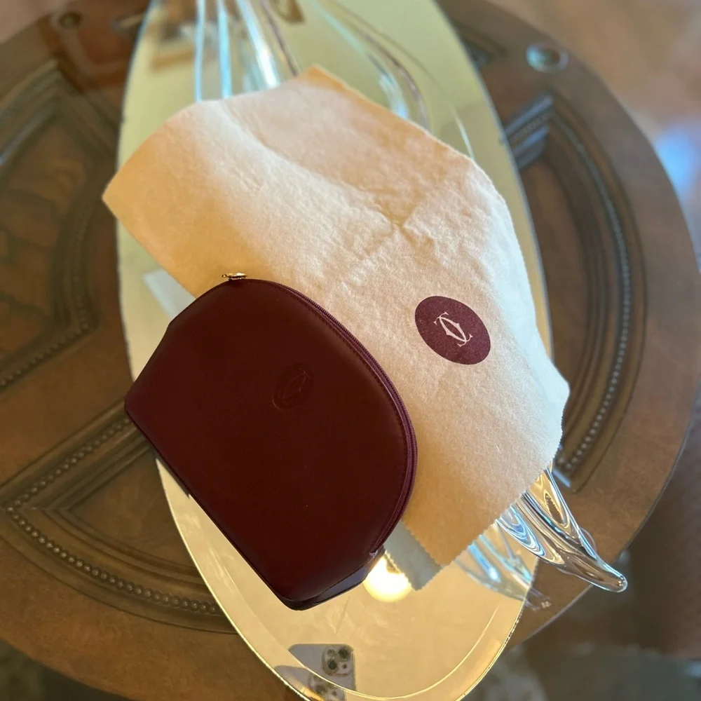 Cartier Leather Cosmetic Pouch - Picture 6 of 6